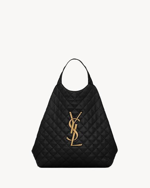 Saint Laurent Quilted Leather YSL Tote Bag