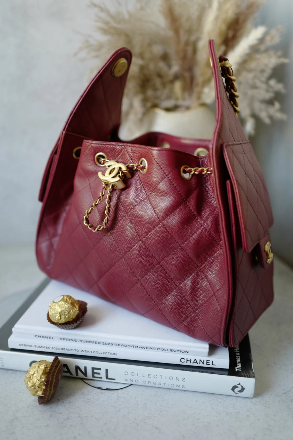 CHANEL Quilted 25 Handbag medium