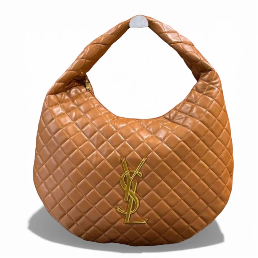 Saint Laurent Puffer Quilted Hobo Bag