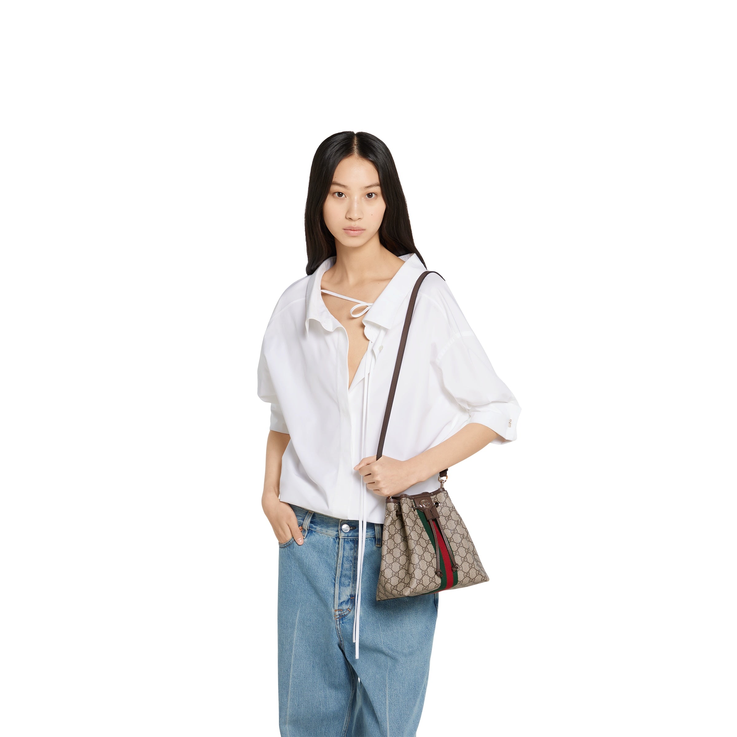 Gucci Ophidia GG Bucket Bag