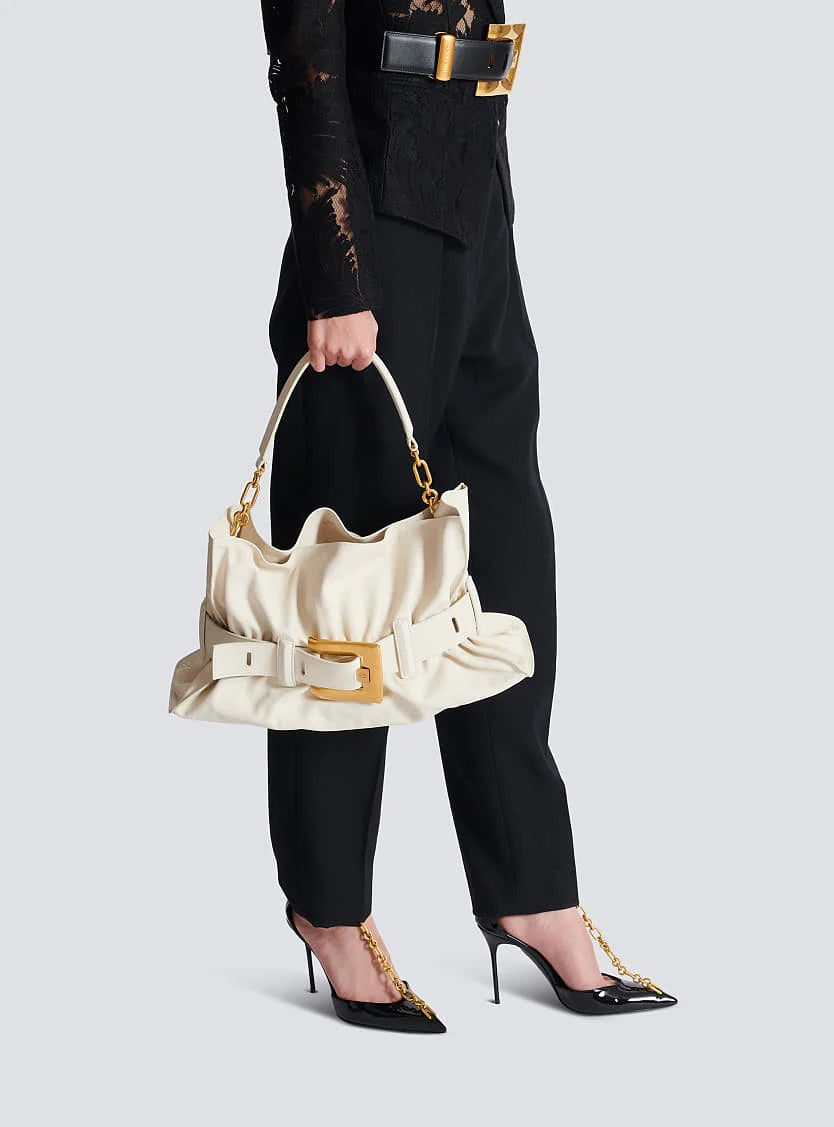 Balmain B-Buzz Belted Tote