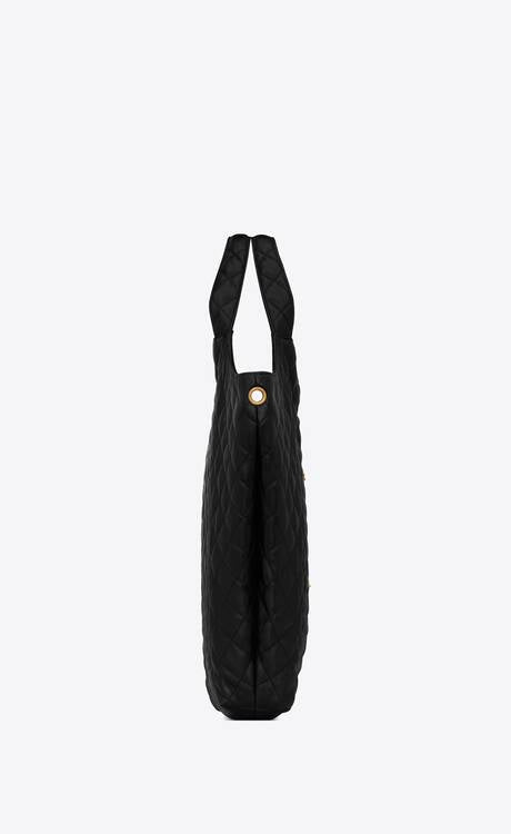 Saint Laurent Quilted Leather YSL Tote Bag