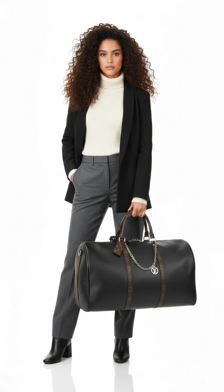 Louis Vuitton Keepall Bandoulière – Leather Travel Bag