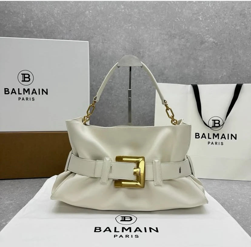 Balmain B-Buzz Belted Tote