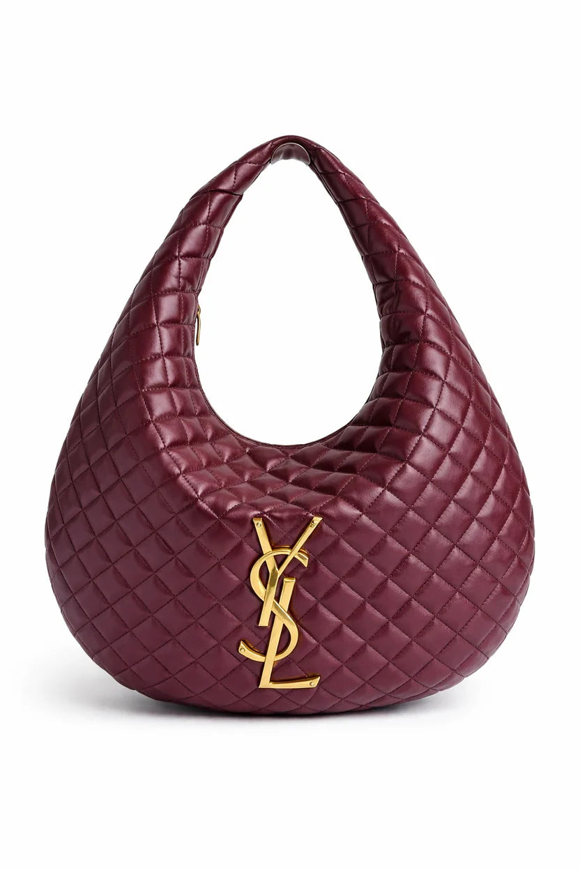 Saint Laurent Puffer Quilted Hobo Bag